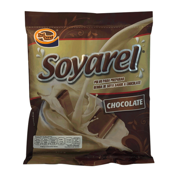 SOYAREL POLVO PARA PREPARAR BEBIDA DE SOYA SABOR CHOCOLATE SOBRE